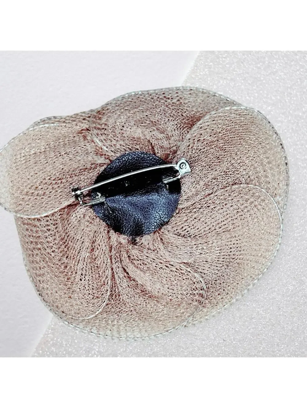 6871. Handmade Bronze Sequin Huge Brooch